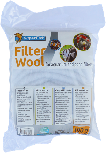 Superfish Filterwatten 100 gram wit 
