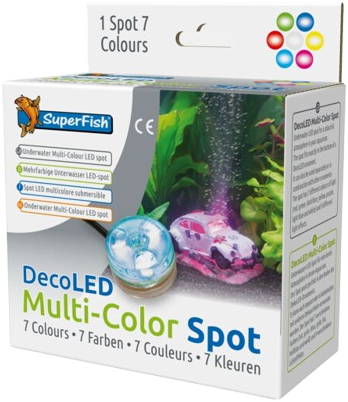 Superfish Deco LED meerkleuren spot