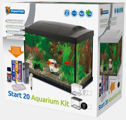 Superfish Start 20 aquarium zwart-2