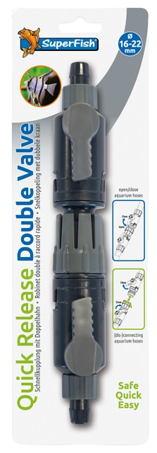 Superfish Dubbelkraan snelkoppeling 16/22 mm