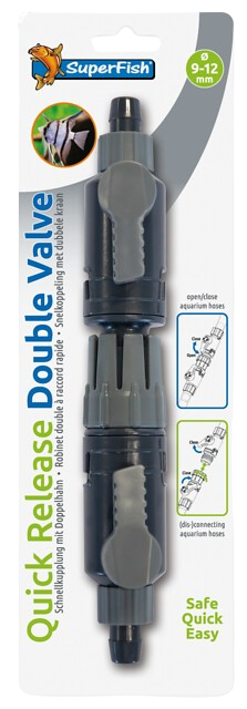 Superfish Dubbelkraan snelkoppeling 9/12 mm