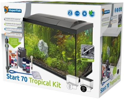 Superfish Start 70 tropical aquarium zwart-2