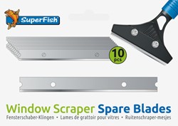 Superfish Window scraper mesjes 10x