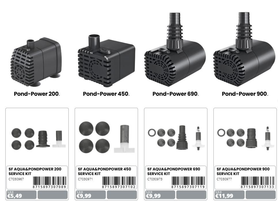 Superfish SF Aqua & Pond Power 900 service kit
